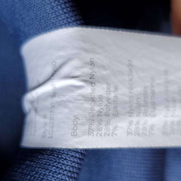 FABLETICS blue swirl leggings size Large. Sold out online length 27.5 - Picture 5 of 11